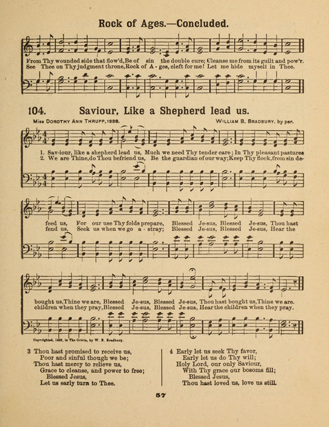 Select Songs for the Singing Service: in the Prayer Meeting and Sunday School page 57