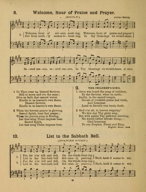 Select Songs for the Singing Service: in the Prayer Meeting and Sunday School page 6