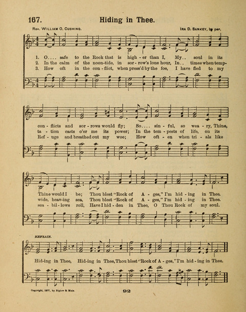 Select Songs for the Singing Service: in the Prayer Meeting and Sunday School page 92