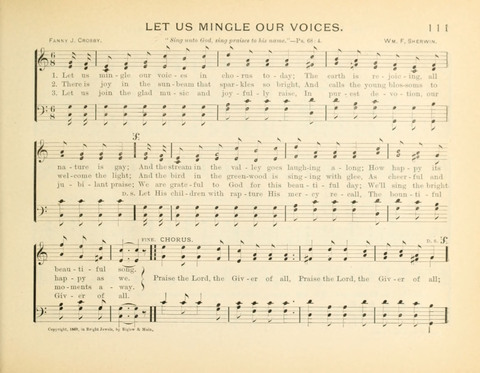 Sunny-Side Songs for Sunday Schools page 111
