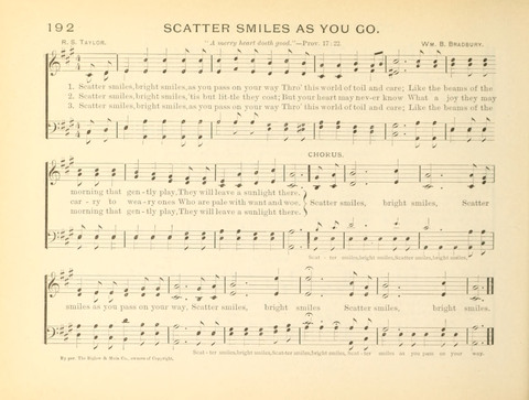 Sunny-Side Songs for Sunday Schools page 192