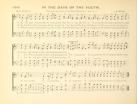 Sunny-Side Songs for Sunday Schools page 196