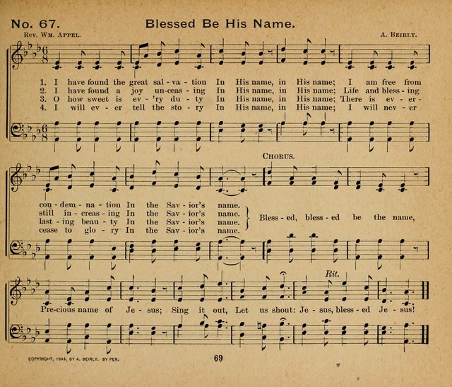 Sun-Shine Songs: for the Sunday School page 69