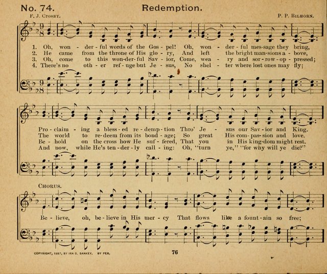 Sun-Shine Songs: for the Sunday School page 76