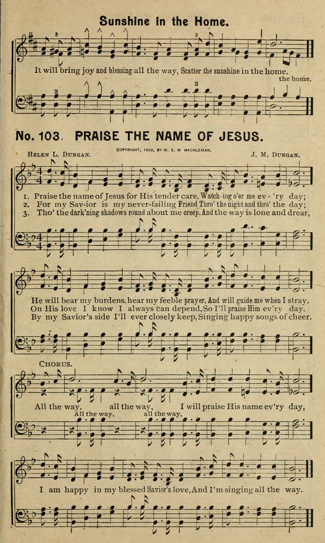 Special Songs: for Sunday schools, revival meetings, etc. page 103