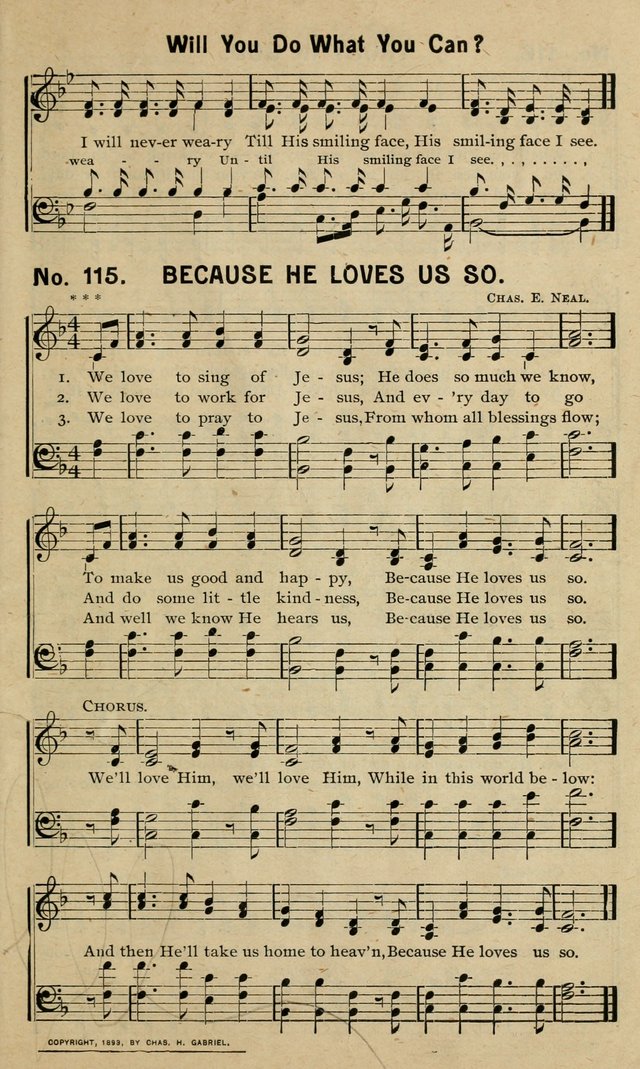 Special Songs: for Sunday schools, revival meetings, etc. page 115