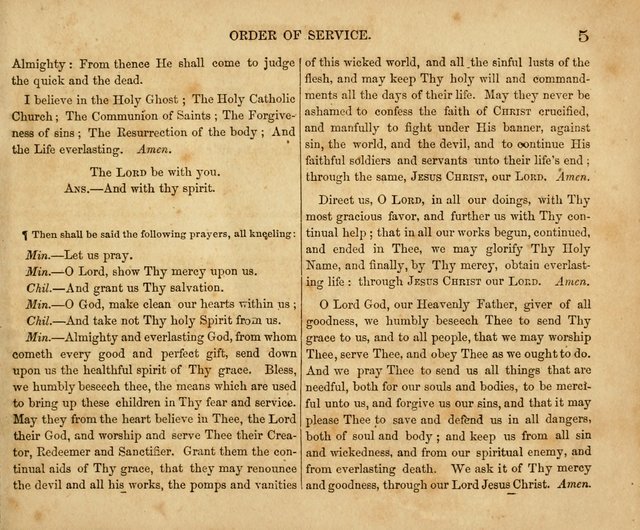 The Sunday School Service and Tune Book page vii