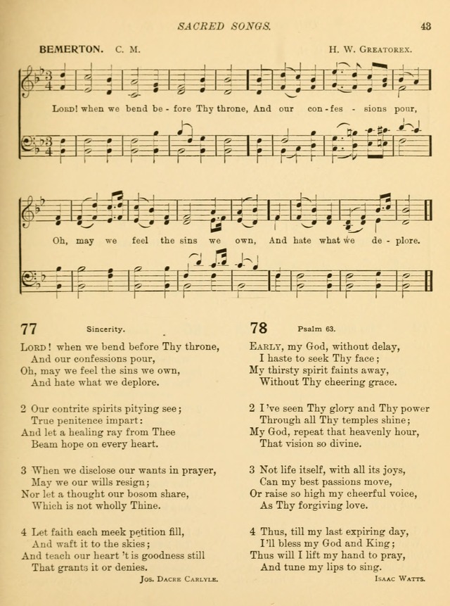 Sacred Songs for School Use page 46