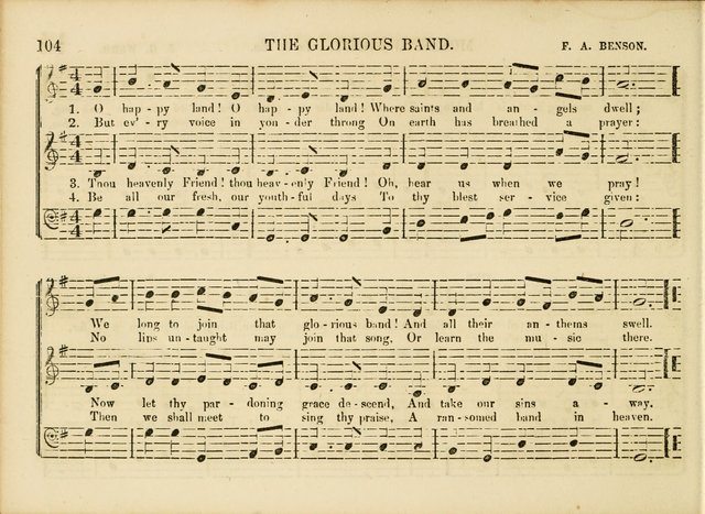 Songs for the Sabbath School and Vestry: designed especially for the Sabbath school and concert. With original and selected music page 101