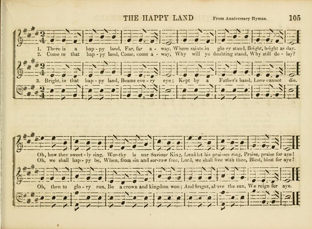 Songs for the Sabbath School and Vestry: designed especially for the Sabbath school and concert. With original and selected music page 102