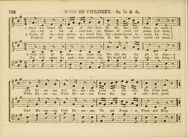 Songs for the Sabbath School and Vestry: designed especially for the Sabbath school and concert. With original and selected music page 105