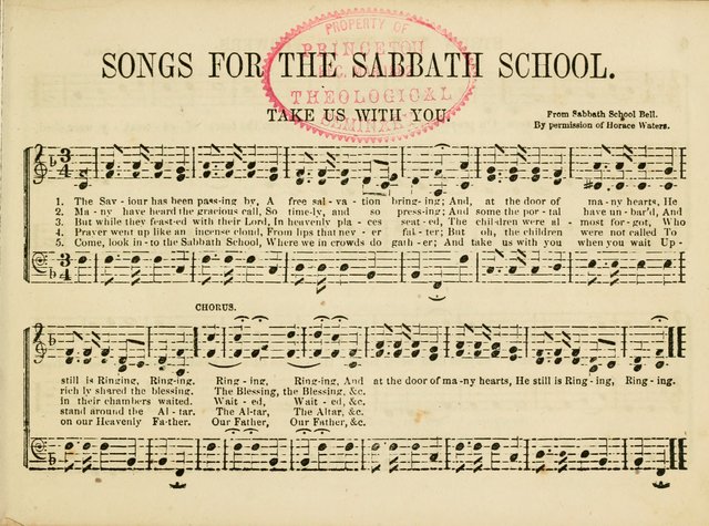 Songs for the Sabbath School and Vestry: designed especially for the Sabbath school and concert. With original and selected music page 2