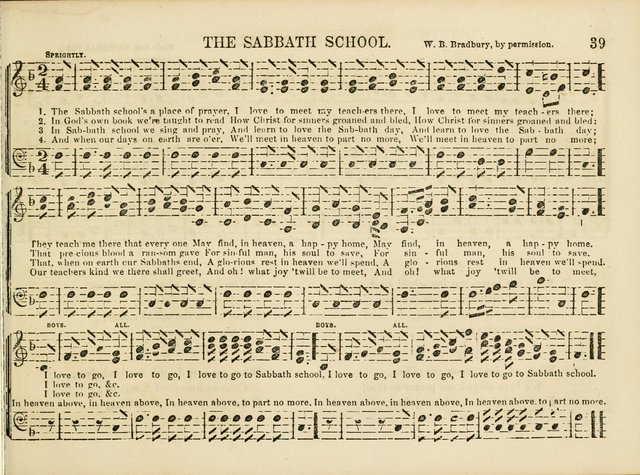 Songs for the Sabbath School and Vestry: designed especially for the Sabbath school and concert. With original and selected music page 36