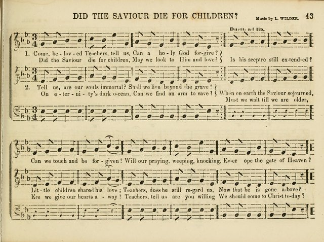 Songs for the Sabbath School and Vestry: designed especially for the Sabbath school and concert. With original and selected music page 40