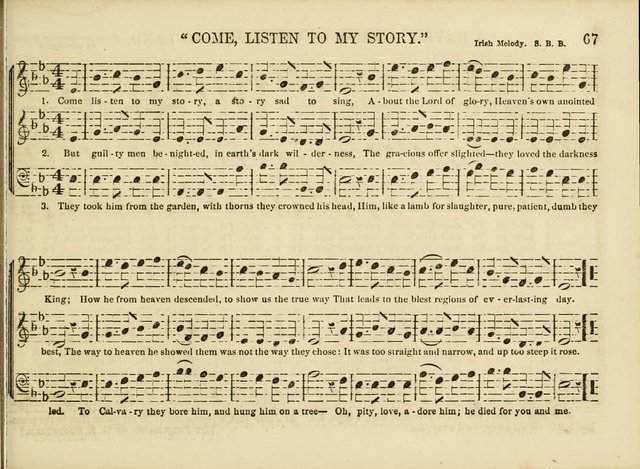 Songs for the Sabbath School and Vestry: designed especially for the Sabbath school and concert. With original and selected music page 64