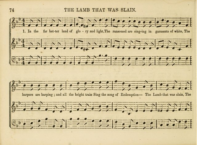 Songs for the Sabbath School and Vestry: designed especially for the Sabbath school and concert. With original and selected music page 71