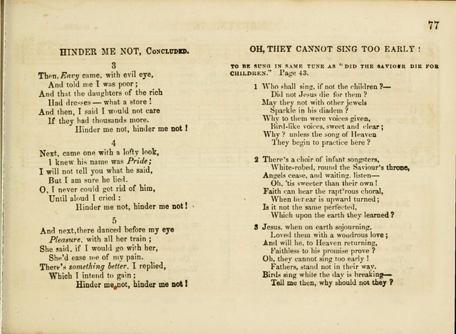 Songs for the Sabbath School and Vestry: designed especially for the Sabbath school and concert. With original and selected music page 74