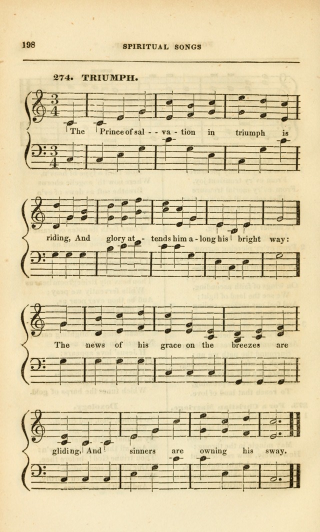 Spiritual Songs for Social Worship: adapted to the use of families and private circles, to missinary meetings, to monthly concert, and to other occasions of special interest.(Rev. and Enl. Ed.) page 198