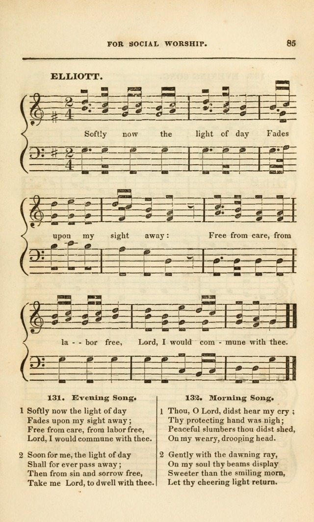 Spiritual Songs for Social Worship: adapted to the use of families and private circles, to missinary meetings, to monthly concert, and to other occasions of special interest.(Rev. and Enl. Ed.) page 85