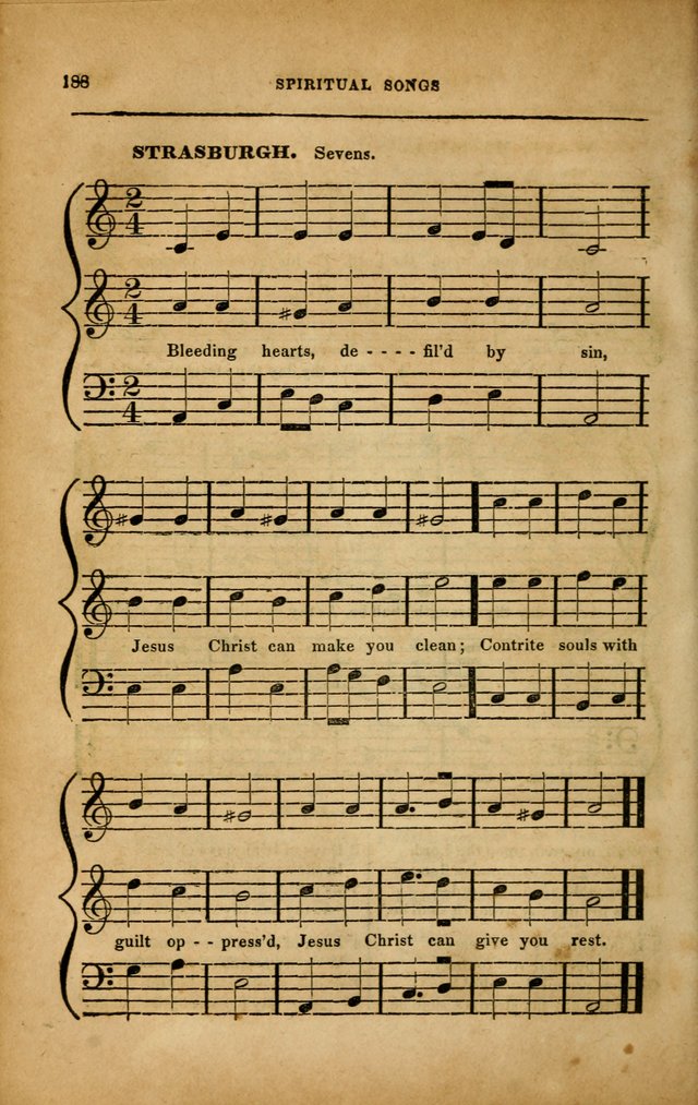 Spiritual Songs for Social Worship: adapted to the use of families and private circles in seasons of revival, to missionary meetings, to the monthly concert, and to other occasions... (3rd ed.) page 188