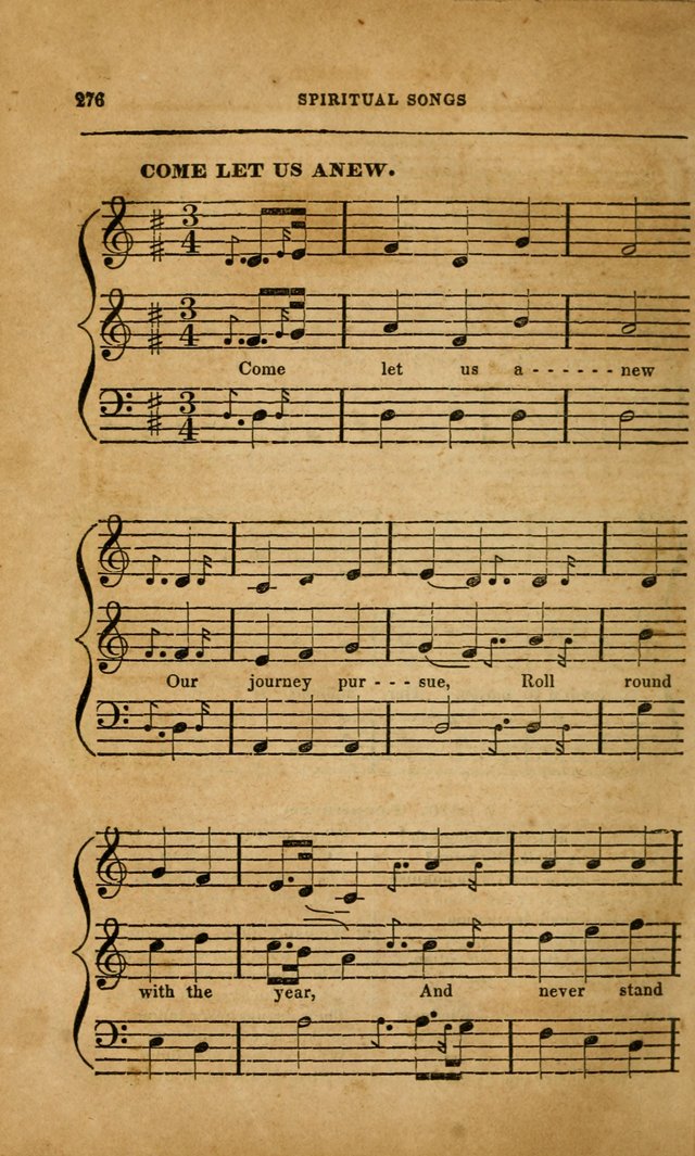 Spiritual Songs for Social Worship: adapted to the use of families and private circles in seasons of revival, to missionary meetings, to the monthly concert, and to other occasions... (3rd ed.) page 276