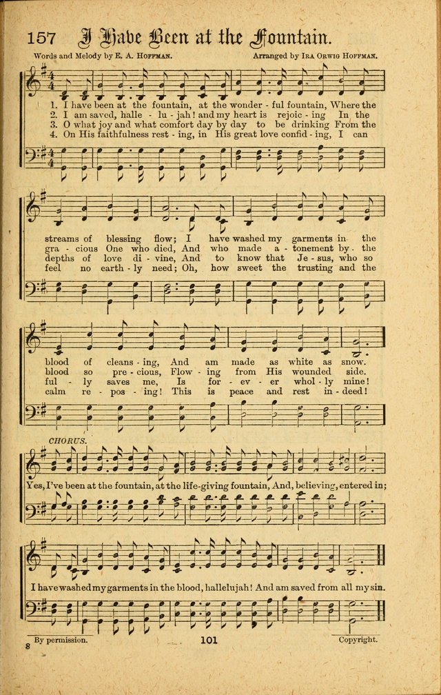 Songs of Salvation: as Used by Crossley and Hunter in Evangelistic Meetings: and adapted for the church, grove, school, choir and home page 101