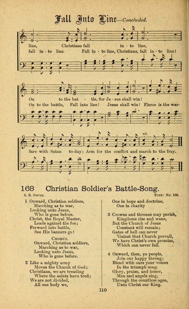 Songs of Salvation: as Used by Crossley and Hunter in Evangelistic Meetings: and adapted for the church, grove, school, choir and home page 110