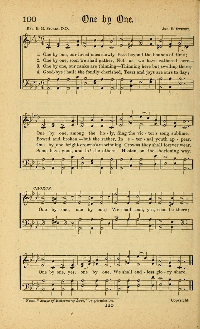 Songs of Salvation: as Used by Crossley and Hunter in Evangelistic Meetings: and adapted for the church, grove, school, choir and home page 130