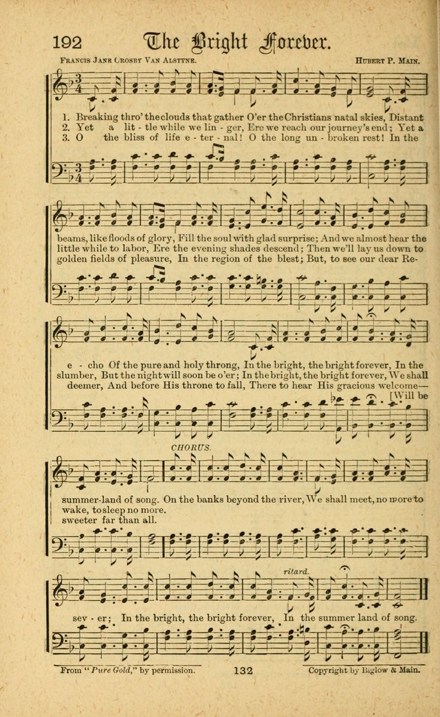 Songs of Salvation: as Used by Crossley and Hunter in Evangelistic Meetings: and adapted for the church, grove, school, choir and home page 132