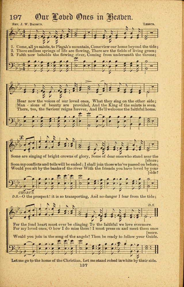 Songs of Salvation: as Used by Crossley and Hunter in Evangelistic Meetings: and adapted for the church, grove, school, choir and home page 137