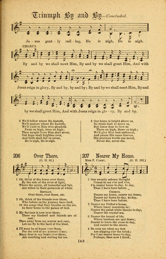 Songs of Salvation: as Used by Crossley and Hunter in Evangelistic Meetings: and adapted for the church, grove, school, choir and home page 143