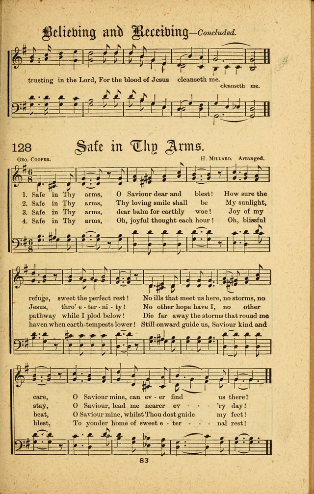 Songs of Salvation: as Used by Crossley and Hunter in Evangelistic Meetings: and adapted for the church, grove, school, choir and home page 83