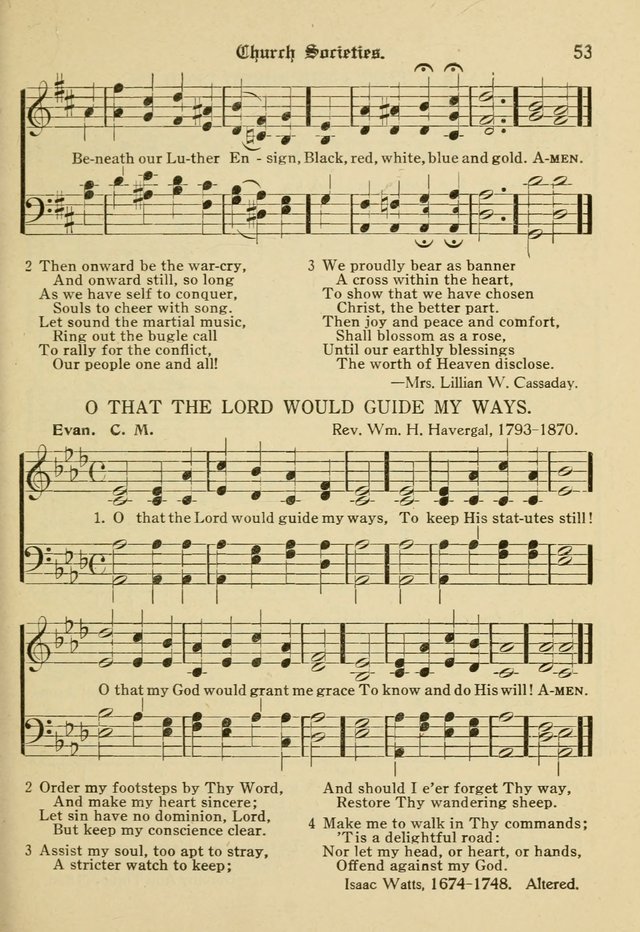 Sacred Songs: for use in inner mission work and church societies page 53