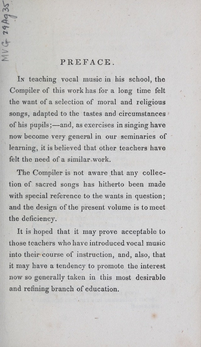 A Selection of Sacred Songs: for the use of schools and academies page 3