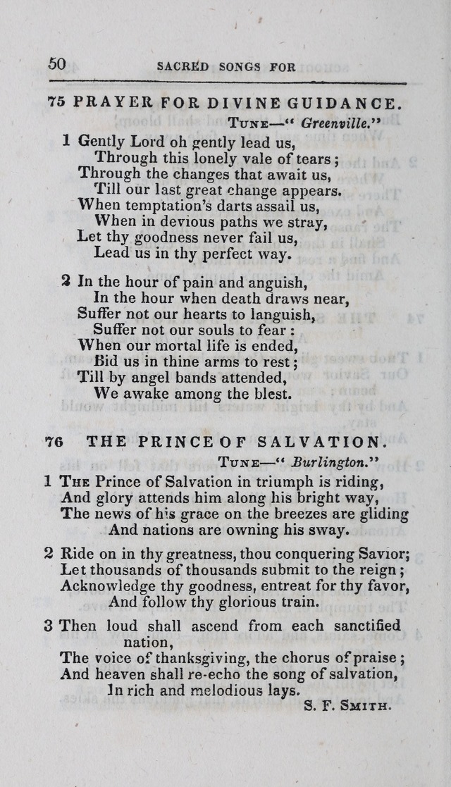 A Selection of Sacred Songs: for the use of schools and academies page 50
