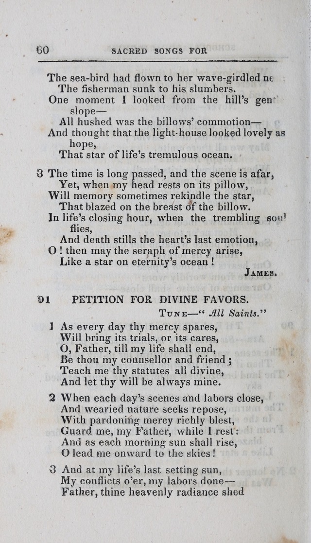 A Selection of Sacred Songs: for the use of schools and academies page 60