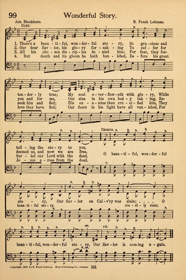 Sunday School Voices: a collection of sacred songs page 103