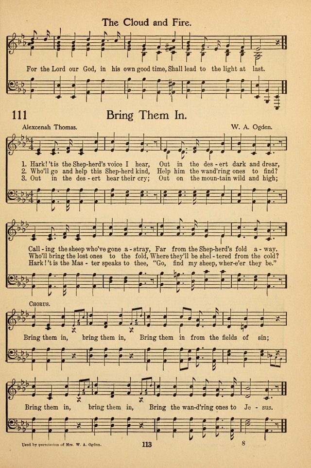 Sunday School Voices: a collection of sacred songs page 115