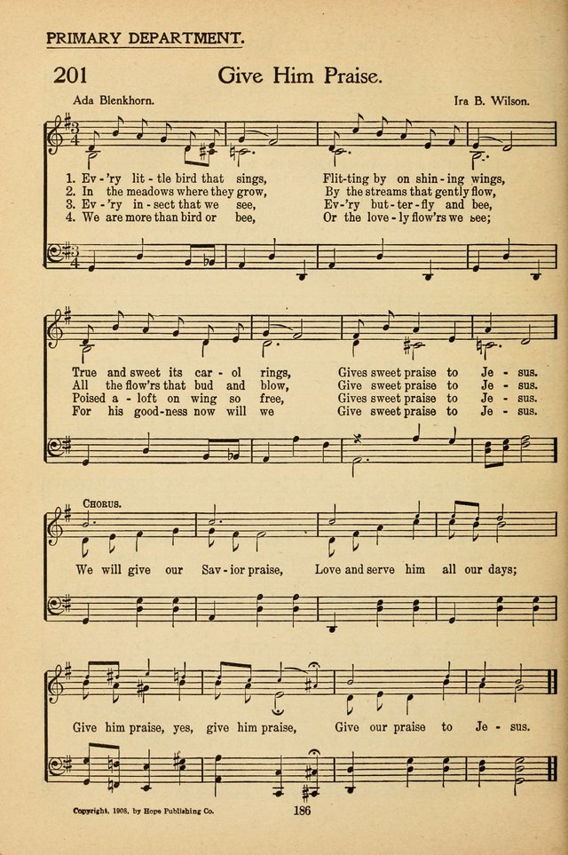 Sunday School Voices: a collection of sacred songs page 188