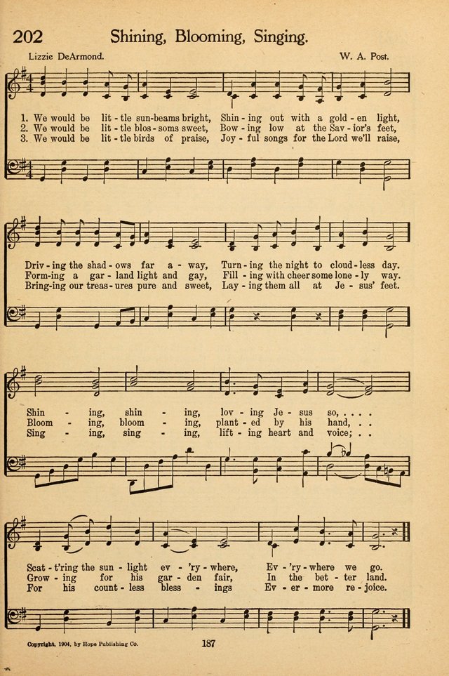 Sunday School Voices: a collection of sacred songs page 189