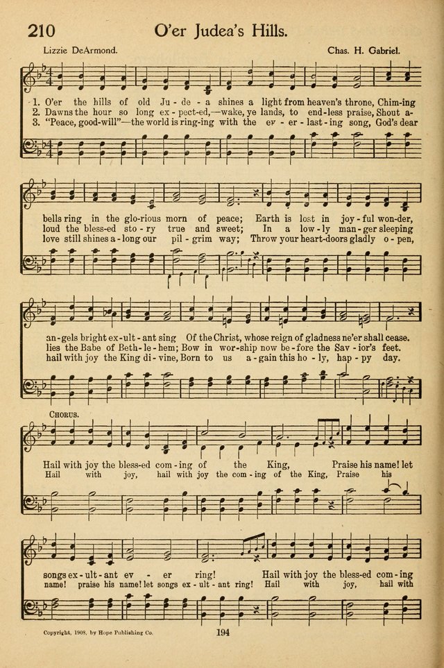 Sunday School Voices: a collection of sacred songs page 198