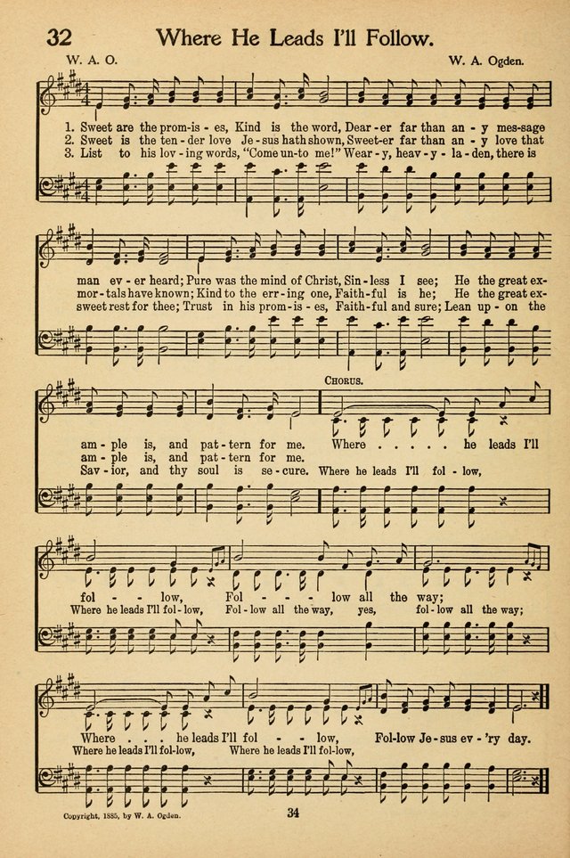 Sunday School Voices: a collection of sacred songs page 34