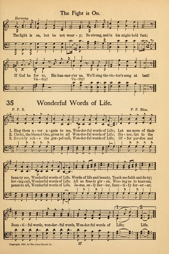 Sunday School Voices: a collection of sacred songs page 37