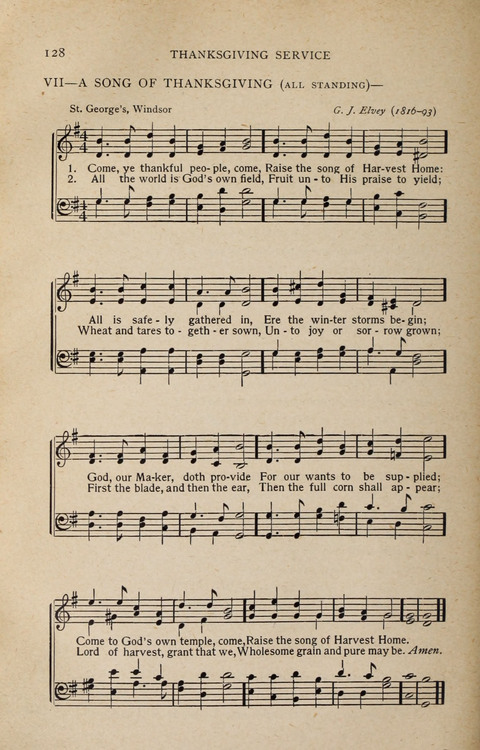 Scripture and Song in Worship: A service book for the Sunday School page 128