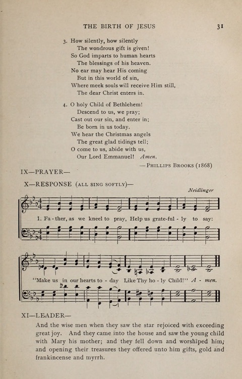 Scripture and Song in Worship: A service book for the Sunday School page 31