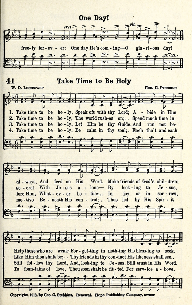 Standard Songs of Evangelism page 42