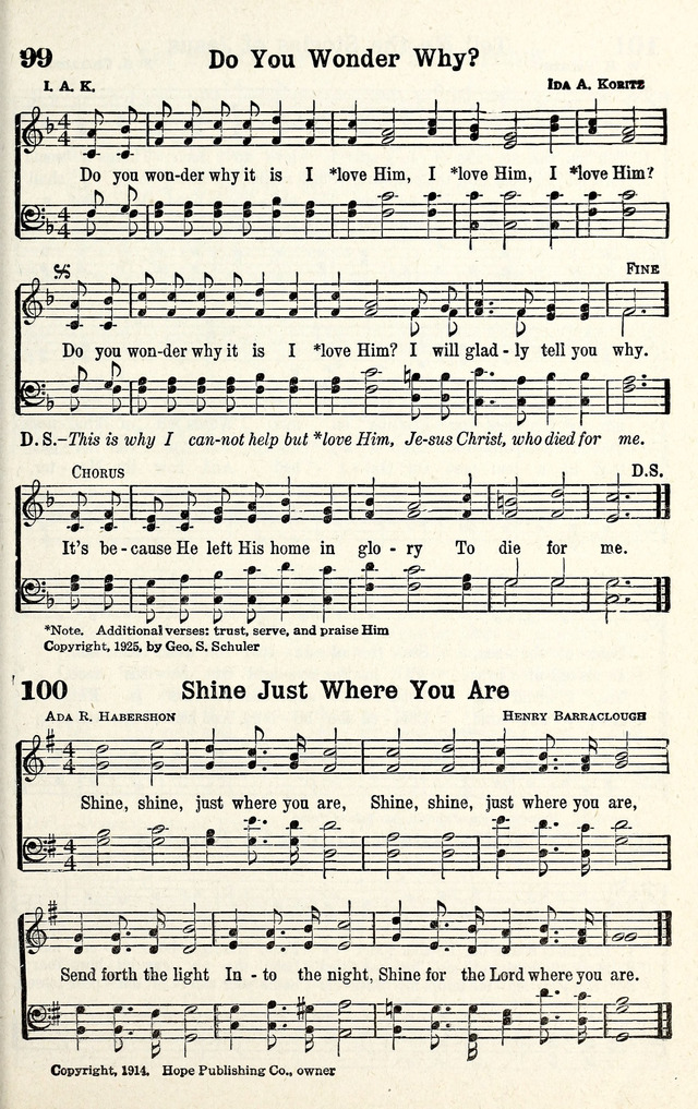 Standard Songs of Evangelism page 98