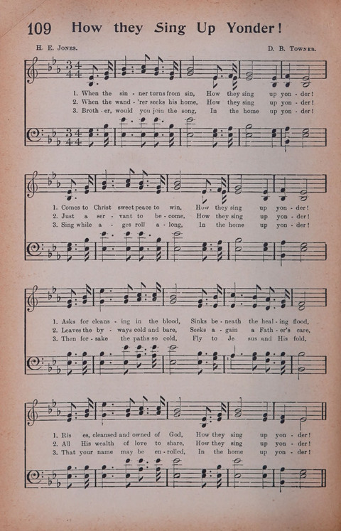 Songs of Triumph Nos. 1 and 2 Combined: 201 choice new hymns for choirs, solo singers, the home circle, etc. page 100