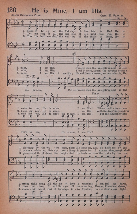 Songs of Triumph Nos. 1 and 2 Combined: 201 choice new hymns for choirs, solo singers, the home circle, etc. page 120