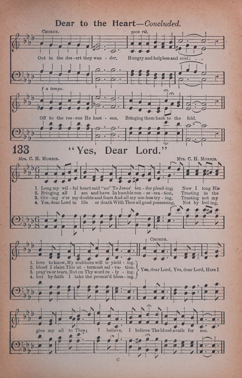 Songs of Triumph Nos. 1 and 2 Combined: 201 choice new hymns for choirs, solo singers, the home circle, etc. page 123